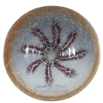 (image for) WMF Ikora 1930's Art Deco German Orange Glass Bowl