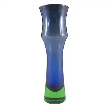 (image for) Aseda Bo Borgstrom Swedish Blue/Green Glass Vase B5/602