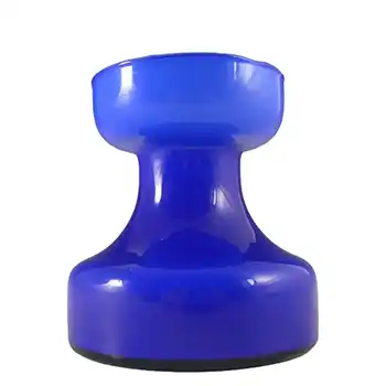 (image for) Empoli 1970's Italian Blue Retro Cased Glass Vase