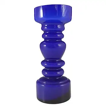 (image for) Japanese Blue Cased Hooped Glass Vase - Swedish Style