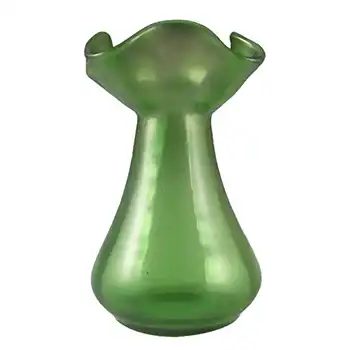 (image for) Loetz / Lötz Art Nouveau Green Glass Creta Glatt Vase