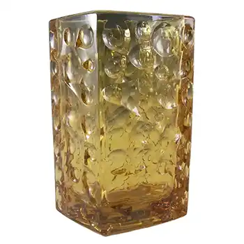 (image for) Rosice Sklo Union Amber Glass Vase Jiri Brabec #5122