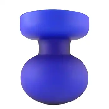 (image for) Carlo Moretti Satinato Blue Murano Glass Vase - Labelled