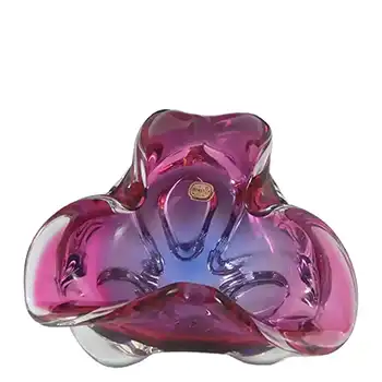 (image for) Chřibská #240/5/20 Czech Pink & Purple Glass Bowl by Josef Hospodka