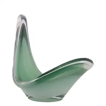 (image for) Flygsfors Coquille Glass Bowl by Paul Kedelv Signed '61