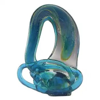 (image for) Mdina 'Blue Summer' Maltese Glass Knot Sculpture