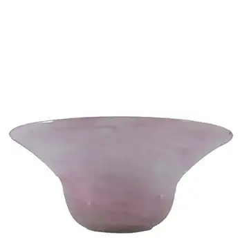 (image for) Nazeing British Clouded Mottled Pink Bubble Glass Bowl