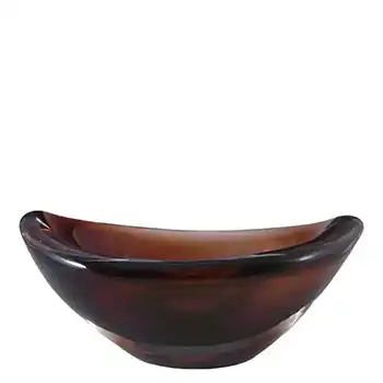 (image for) Orrefors Sven Palmqvist Brown Glass Bowl - Signed PU 3092