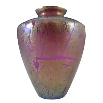 (image for) Royal Brierley British Iridescent Glass 'Studio' Vase
