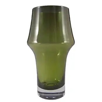 (image for) Riihimaki / Riihimaen Lasi Oy Finnish Green Glass Vase