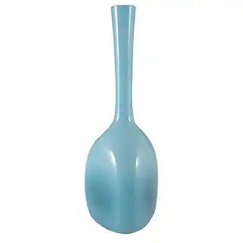 (image for) Elme Scandinavian Blue Cased Glass 'Three Sided' Vase