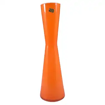 (image for) Empoli Italian Scandinavian Style Orange Cased Glass Vase
