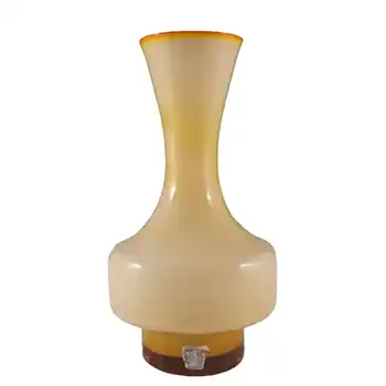 (image for) Lindshammar / JC 1970's Swedish Caramel Cased Glass Vase