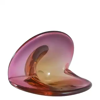 (image for) Seguso Dalla Venezia Murano PinkGlass Clam Bowl/Vase