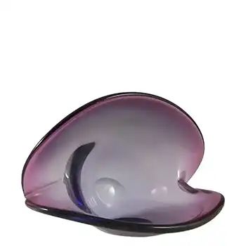 (image for) Seguso Dalla Venezia Murano Purple Glass Clam Bowl/Vase #2