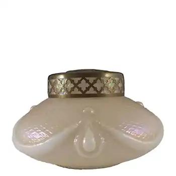 (image for) Kralik Art Nouveau 1900's Iridescent Mother-of-Pearl Glass Vase #1
