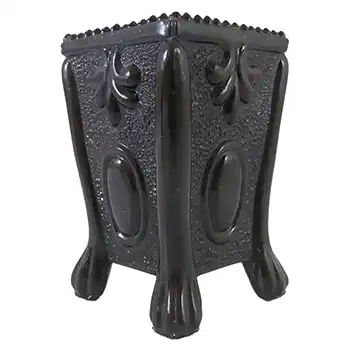 (image for) Antique 1890's Victorian Black Milk Glass Spill Vase