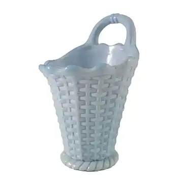 (image for) Sowerby #1173 Victorian Blue Milk / Vitro-Porcelain Glass Spill Vase - Marked