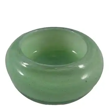 (image for) Nazeing British Clouded Mottled Green Bubble Glass Bowl