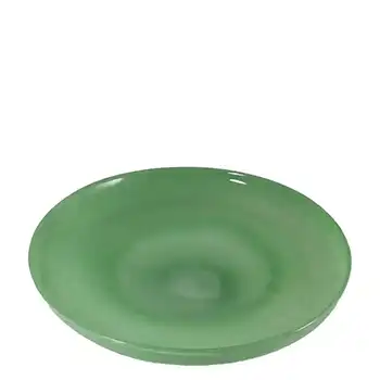 (image for) Nazeing Large Clouded Mottled Green Bubble Glass Bowl #1050