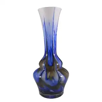 (image for) Vetreria Artigiana Sanminiatello Italian Empoli Marbled Glass Vase