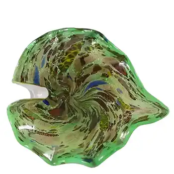 (image for) Vetro Artistico Veneziano Murano Glass Aventurine Bowl #4