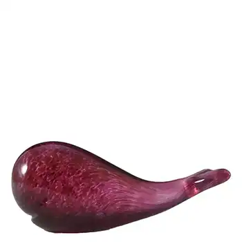 (image for) Wedgwood Speckled Pink Glass Whale Paperweight RSW234