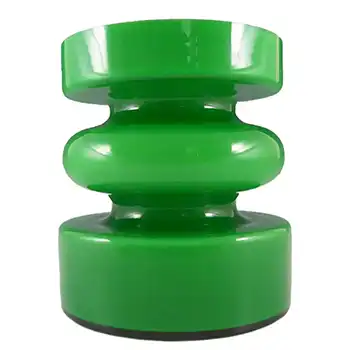 (image for) Alsterfors #S5003 Per Olof Ström Green Cased Glass Hooped Vase