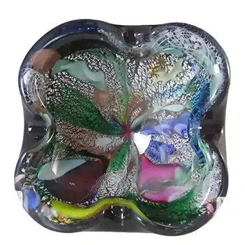 (image for) Murano Zanfirico Bizantino / Tutti Frutti Style Red Glass Bowl