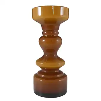 (image for) Japanese Amber Cased Hooped Glass Vase - Swedish Style