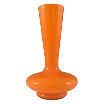 (image for) Empoli Italian Scandinavian Style Orange Cased Glass Vase