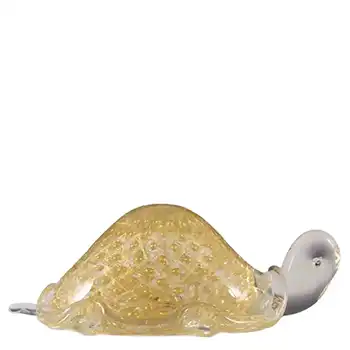 (image for) Cenedese Murano Gold Leaf Bubble Glass Tortoise - Signed