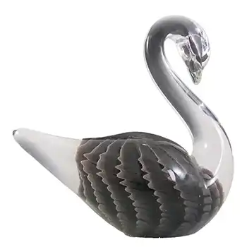 (image for) FM Konstglas/Marcolin Fumato Glass Swan - Signed #D40