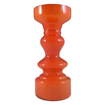 (image for) Japanese Orange Cased Hooped Glass Vase - Swedish Style