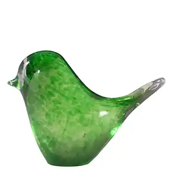 (image for) Wedgwood Green Glass Bird Paperweight RSW70 - Marked