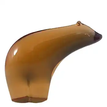 (image for) Wedgwood Topaz Glass Polar Bear Paperweight RSW267 - Marked
