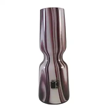 (image for) Carlo Moretti Marbled Purple & White Murano Glass Vase