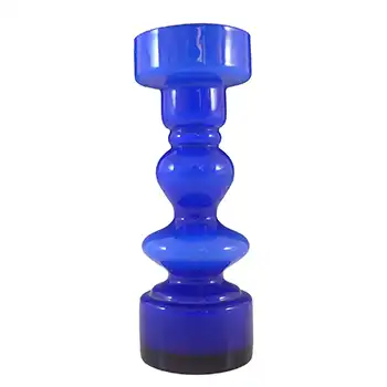 (image for) Japanese Blue Cased Hooped Glass Vase - Swedish Style