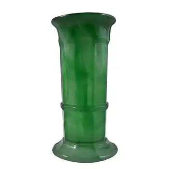 (image for) Davidson #279 British Art Deco Green Cloud Glass Vase