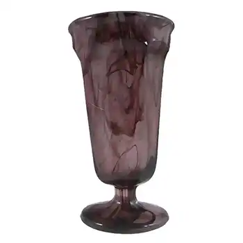 (image for) Davidson #1 British Art Deco Purple Cloud Glass Vase