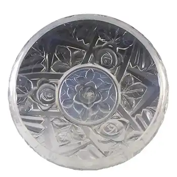 (image for) Jobling #8000 Art Deco Opaline/Opalescent Glass Tudor Rose Bowl
