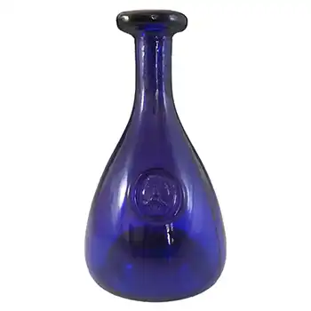 (image for) Holmegaard 'Viking' Blue Glass Carafe by Ole Winther 1955