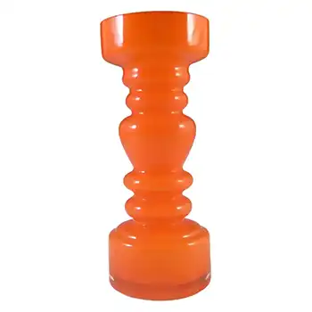 (image for) Japanese Orange Cased Hooped Glass Vase - Swedish Style