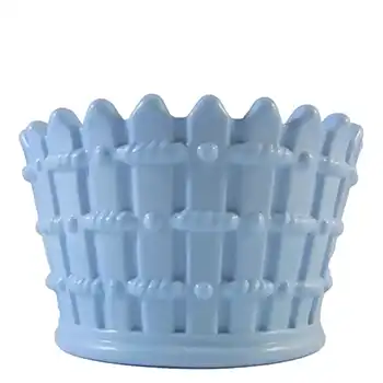 (image for) Antique 1890's Victorian Blue Milk Glass Bowl #2