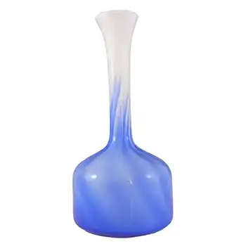 (image for) Vetreria Artigiana Sanminiatello Empoli Blue & White Glass Vase
