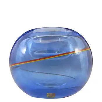 (image for) Strömberg / Strömbergshyttan Swedish Glass Candle Votive - Signed