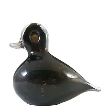 (image for) Wedgwood Speckled Brown Glass Duckling Paperweight RSW425