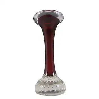 (image for) Aseda Vintage Swedish Red Glass Jack In The Pulpit/Bone Vase