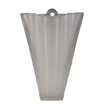 (image for) Bagley #334 Art Deco Frosted Glass Vintage 'Grantham' Wall Vase