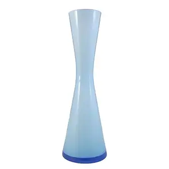 (image for) Empoli 1970's Italian Blue Retro Cased Glass Vase